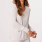 French Kyss - Zip Pocket V-Neck Top