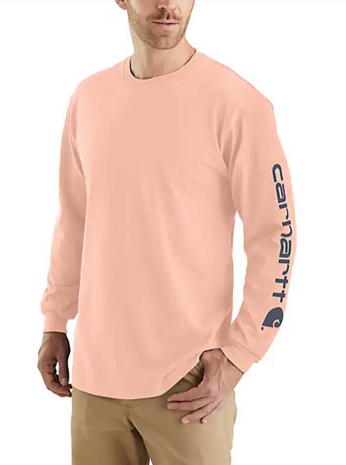 Carhartt - Men's Heavy Long Sleeve Logo Pocket Tee