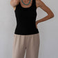 Donni. - Vintage Rib Lace Tank Top