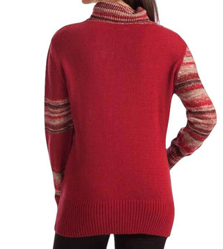 French Kyss - Suéter trançado Katherine com gola aberta