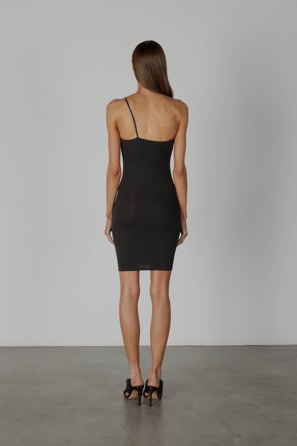 Enza Costa - STRETCH SILK KNIT 1-SHOULDER RUCHED DRESS