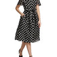 Carolina Herrera - Women's Polka Dot Midi Shirt Dress