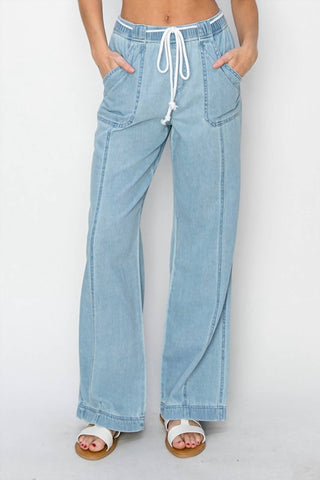 Risen - Wide-Leg Pull On Jeans
