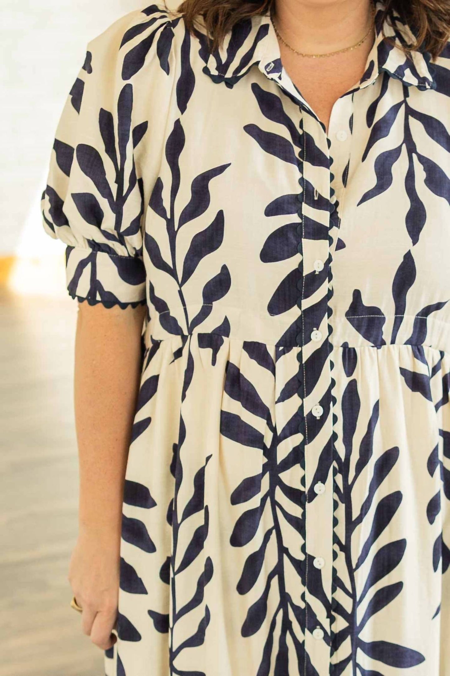 Entro - Robin Floral Midi Dress - Plus