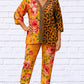 Diva Usa - Demi Chiffon Animal And Floral Blouse
