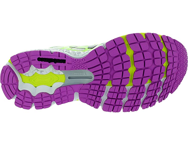 Tênis de corrida feminino New Balance 860V5 verde-limão/cinza