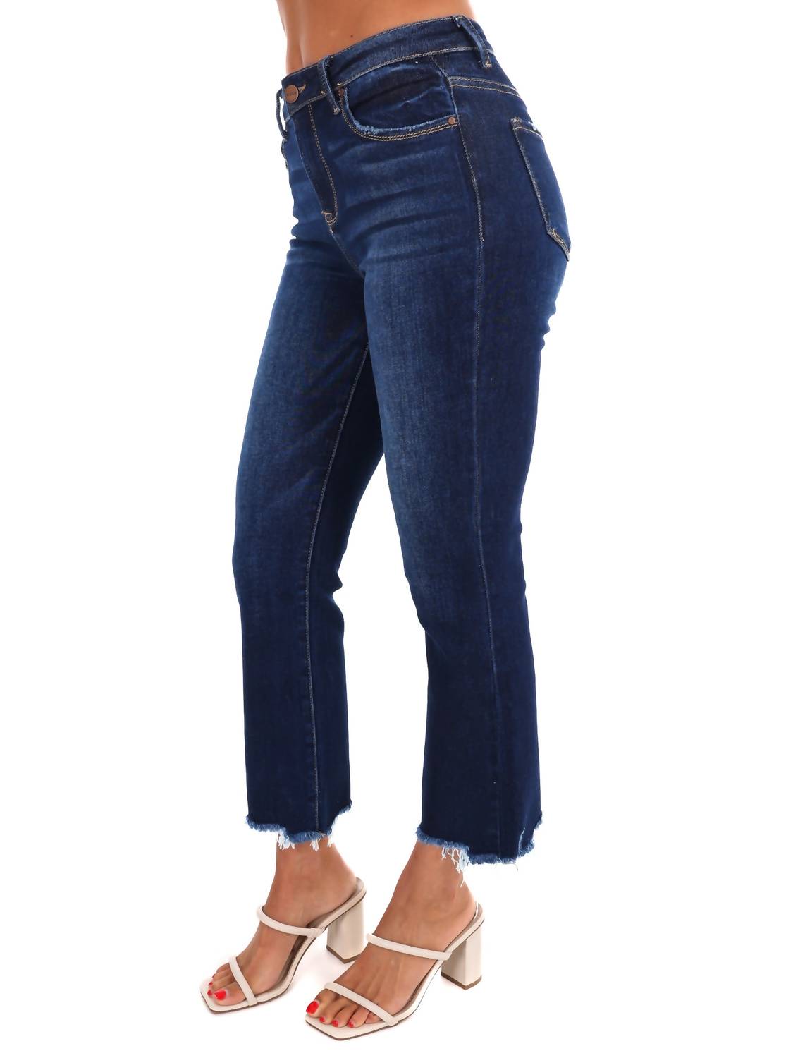 Risen - High Rise Slim Straight Jeans