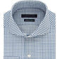 Camisa social masculina Tommy Hilfiger Classic Fit, sem ferro, Thflex Supima Stretch Check, verde, tamanho 18 x 36-37