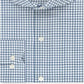 Camisa social masculina Tommy Hilfiger Classic Fit, sem ferro, Thflex Supima Stretch Check, verde, tamanho 18 x 36-37