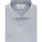 Camisa social masculina Calvin Klein Slim Fit com estampa xadrez elástica, sem passar, azul, tamanho 15x34x35