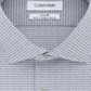 Camisa social masculina Calvin Klein Slim Fit com estampa xadrez elástica, sem passar, azul, tamanho 15x34x35