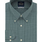 Camisa social xadrez Eagle Masculina Classic Regular Fit, sem passar a ferro, com gola flexível, tamanho verde, 16x32x33