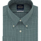 Camisa social xadrez Eagle Masculina Classic Regular Fit, sem passar a ferro, com gola flexível, tamanho verde, 16x32x33