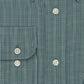 Camisa social xadrez Eagle Masculina Classic Regular Fit, sem passar a ferro, com gola flexível, tamanho verde, 16x32x33