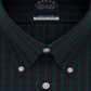 Camisa social xadrez Eagle Masculina Classic Regular Fit, sem passar a ferro, com gola flexível, verde, tamanho 17X32-33