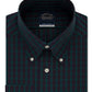 Camisa social masculina Eagle com gola xadrez verde tamanho 36-37