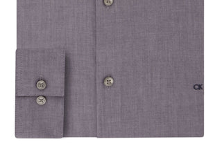 Camisa social masculina Calvin Klein Slim Fit Stretch cinza tamanho 16,5 x 34 x 35