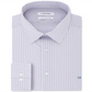 Camisa social masculina Calvin Klein com logo slim fit e gola elástica, roxa, tamanho 16x32-33