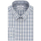 Camisa social masculina Calvin Klein Steel+ Slim-Fit, sem necessidade de passar, multi-xadrez, verde, tamanho 15x34-35