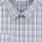 Camisa social masculina Calvin Klein Steel+ Slim-Fit, sem necessidade de passar, multi-xadrez, verde, tamanho 15x34-35