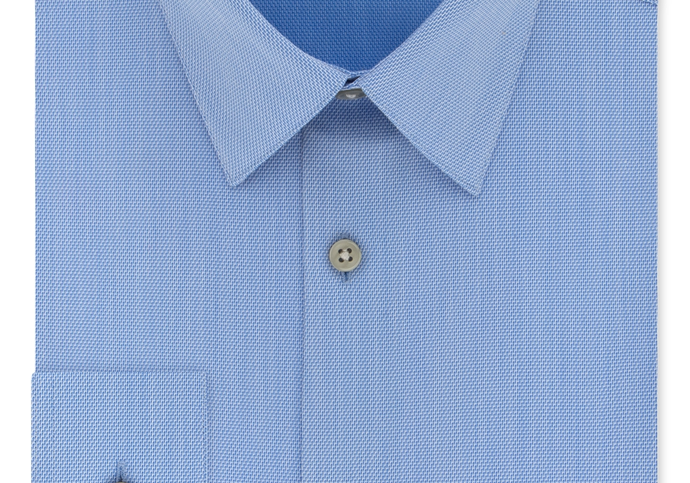 Camisa social Calvin Klein Slim Fit Performance sem passar, azul, tamanho 16,5, 36/37