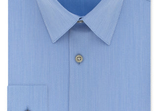 Camisa social Calvin Klein Slim Fit Performance sem passar, azul, tamanho 16,5, 36/37