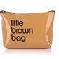 Bolsa pequena marrom feminina Bloomingdale's, bolsa para chaves, tamanho regular, marrom