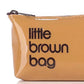 Bolsa pequena marrom feminina Bloomingdale's, bolsa para chaves, tamanho regular, marrom