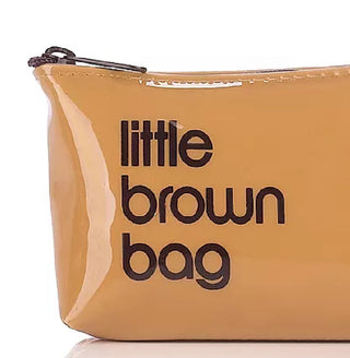 Bolsa pequena marrom feminina Bloomingdale's, bolsa para chaves, tamanho regular, marrom