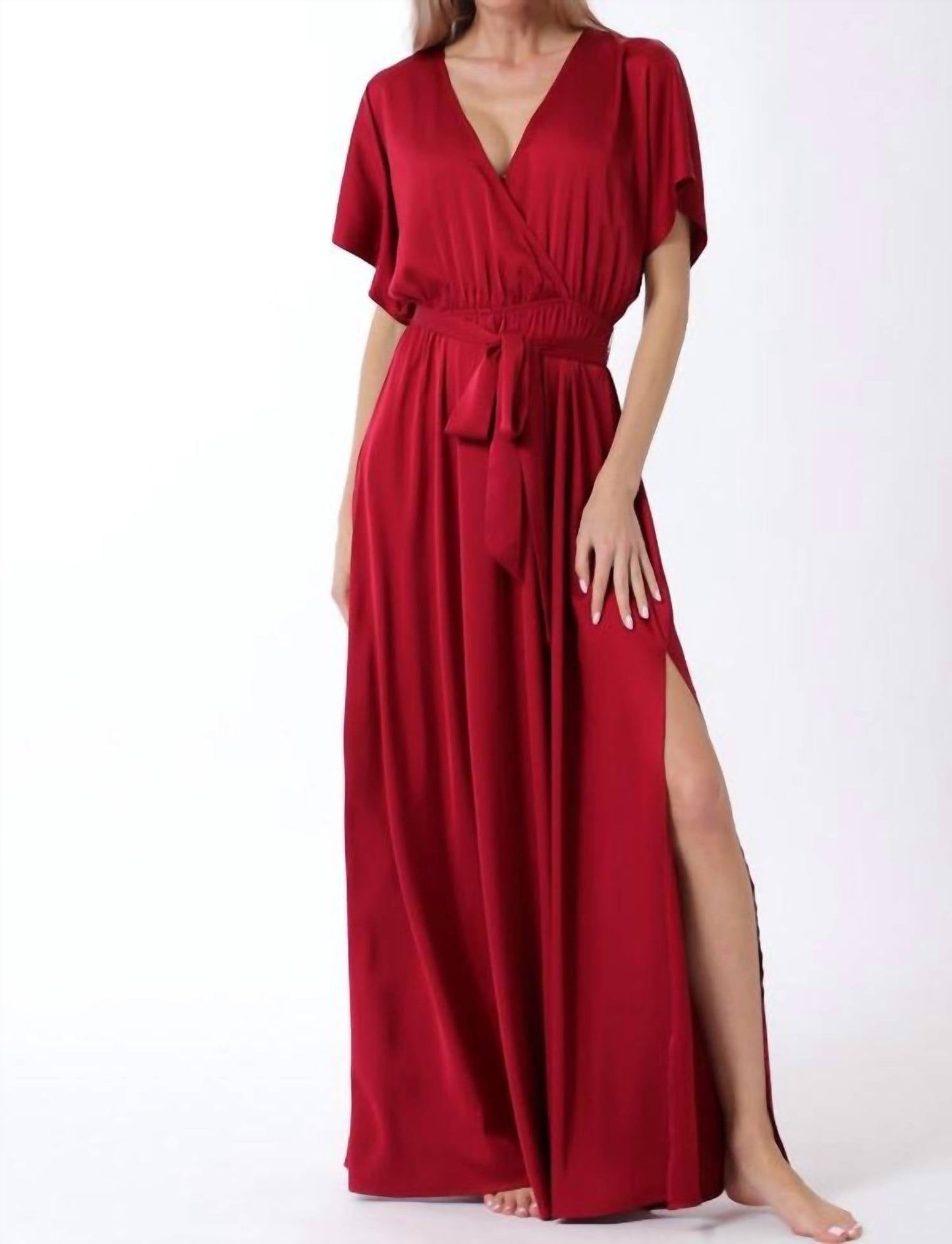 Aakaa - Maxi Dress With Dolman Sleeves