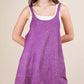 Very J - Mineral Washed Knit Mini Dress with Shorts Inside