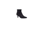 Botas femininas da moda, bico fino, tecido Noria, tamanho 9,5 m, pretas