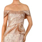 Janique - Off-shoulder Slit Gown