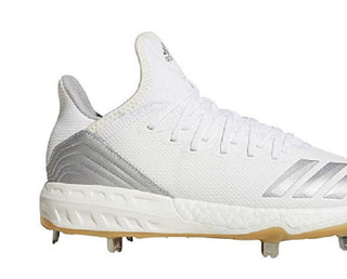 Chuteira de beisebol Adidas Icon 4 masculina, branca, tamanho 7 D(M) EUA
