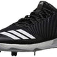 Tênis de beisebol Adidas Boost Icon 3 masculino, preto/branco/prateado, tamanho 5,5 D(M) EUA