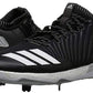 Tênis de beisebol Adidas Boost Icon 3 masculino, preto/branco/prateado, tamanho 5,5 D(M) EUA