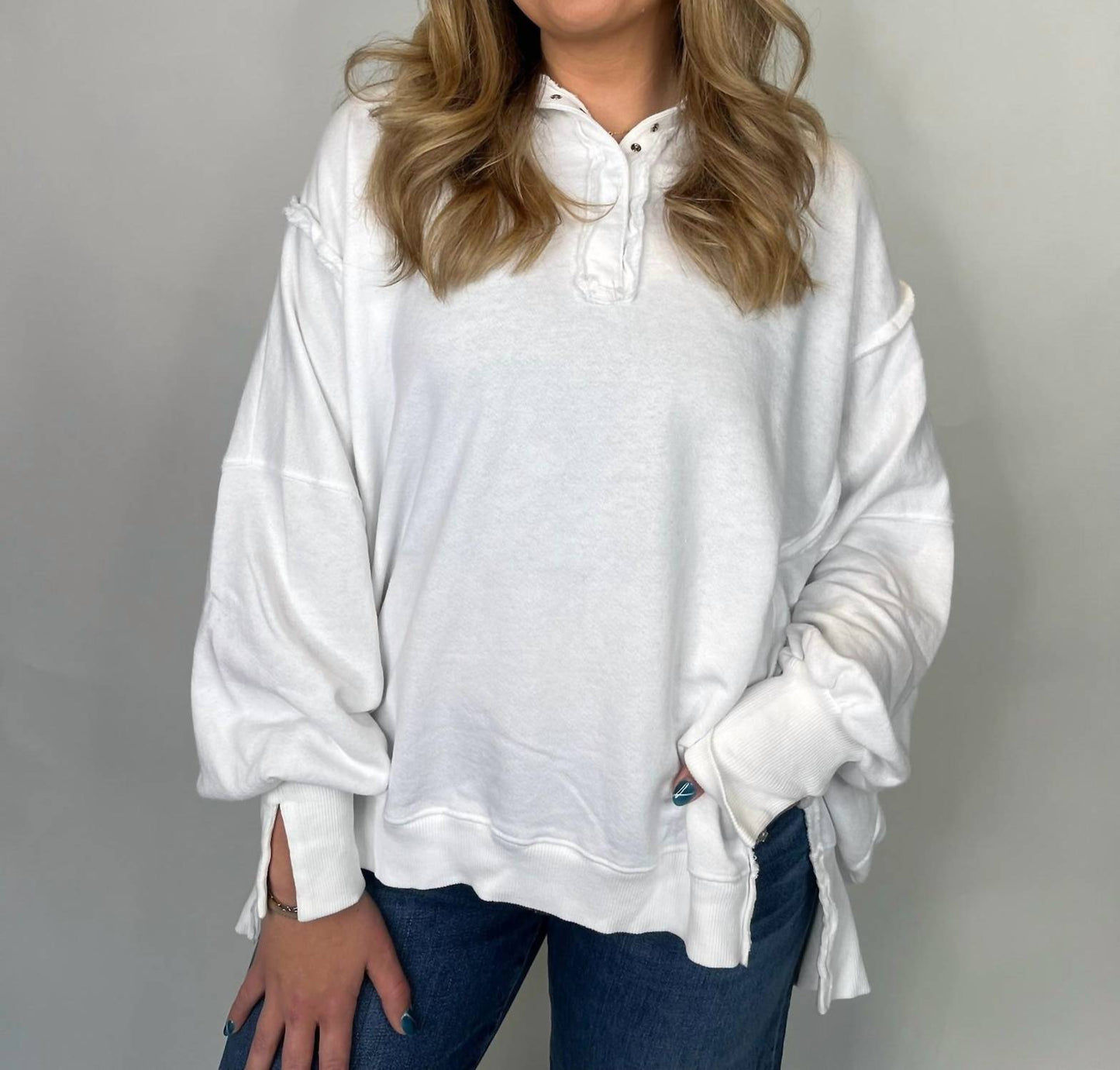 Free People - Camden Henley Sweatshirt