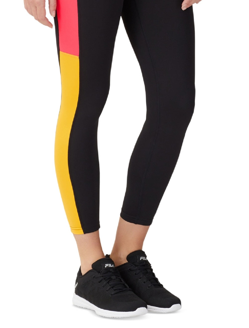 Legging Fila Valiant Colorblocked 7/8 Feminina Preta Tamanho X-S