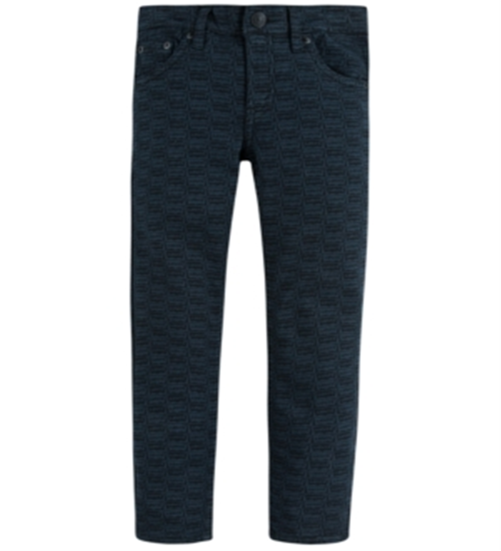 Calça jeans Levi's Big Boy's 512 Slim Tapered Fit com estampa de logotipo elástica, azul, tamanho 12