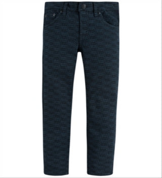 Calça jeans Levi's Big Boy's 512 Slim Tapered Fit com estampa de logotipo elástica, azul, tamanho 12