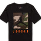 Camiseta Jordan Big Boy's Camouflage Box Knock Out Graphic Preta Tamanho Médio