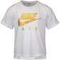 Camiseta Nike Air Print Infantil para Menina, Branca, Tamanho 3T