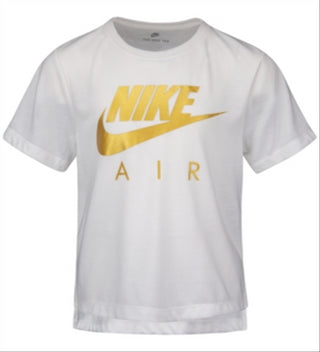 Camiseta Nike Air Print Infantil para Menina, Branca, Tamanho 3T