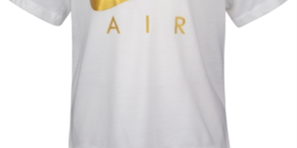 Camiseta Nike Air Print Infantil para Menina, Branca, Tamanho 3T