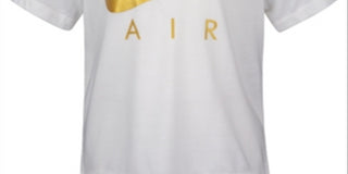 Camiseta Nike Air Print Infantil para Menina, Branca, Tamanho 3T