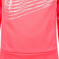 Moletom Nike com capuz Therma Fleece com logotipo metálico para meninas, rosa, tamanho 5