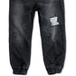 Calça jogger Levi's Indigo Dobby para meninos, tamanho 3T, preta