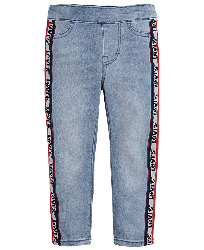 Calça Legging Levi's Big Girl's Side Stripe Azul Tamanho 8
