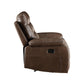 Aashi Leather Gel Match Recliner Loveseat - Brown