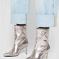Allsaints - Women's Orlana Leather Shimmer Boots